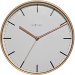 Metalen stationsklok roodkoper W