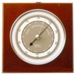 Fischer barometer mahonie / chroom Fischer barometer mahonie / chroom