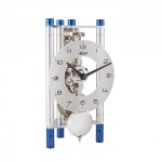 Skeletklok Derrick blue / chroom Skeletklok Derrick blue / chroom