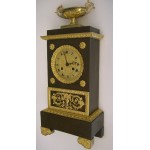Bronzen pendule gepatineerd Bronzen pendule gepatineerd