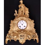 Franse bronzen pendule Floquet, Amsterdam Franse bronzen pendule Floquet, Amsterdam
