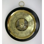 Ronde barometer zwart Fischer 1436R-06