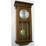 Wand klok R85 eiken/messing Jeka