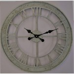 Metalen wandklok beton look cb1006