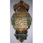 Stoelklok met toren en molen