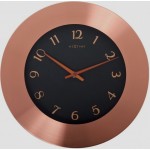 Metalen stationsklok rood koperen XL