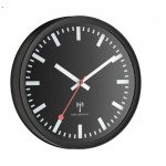 radio controlled stille klok radio zwart