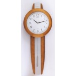 AM7475 Klok eiken / matzilver