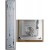 Blank / rvs contra-barometer (meest uitgebreid) + glas