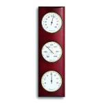 Weerstation gebogen mahonie